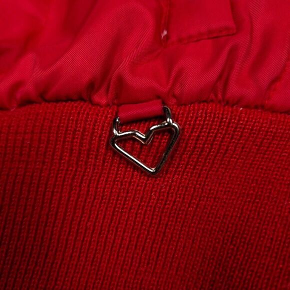 OBERMEYER Snowbird Down Quilted Shawl Collar Ski Puffer Jacket Red Snow Gorpcore - Picture 5 of 7